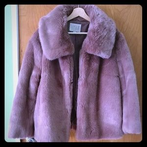 A New Day Teddy Bear Crop Coat